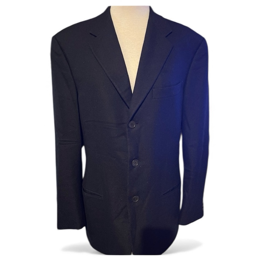 Giorgio, Armani, Classico linen and cashmere blend Y2K Blazer